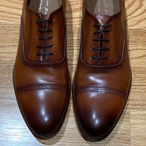 Antonio Maurizi Cap Toe Leather Oxford Cognac Color Size: 10(D)/43